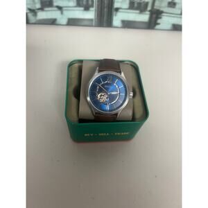 Fossil BQ2699 Fenmore Automatic Silver Brown Blue Men`s Watch